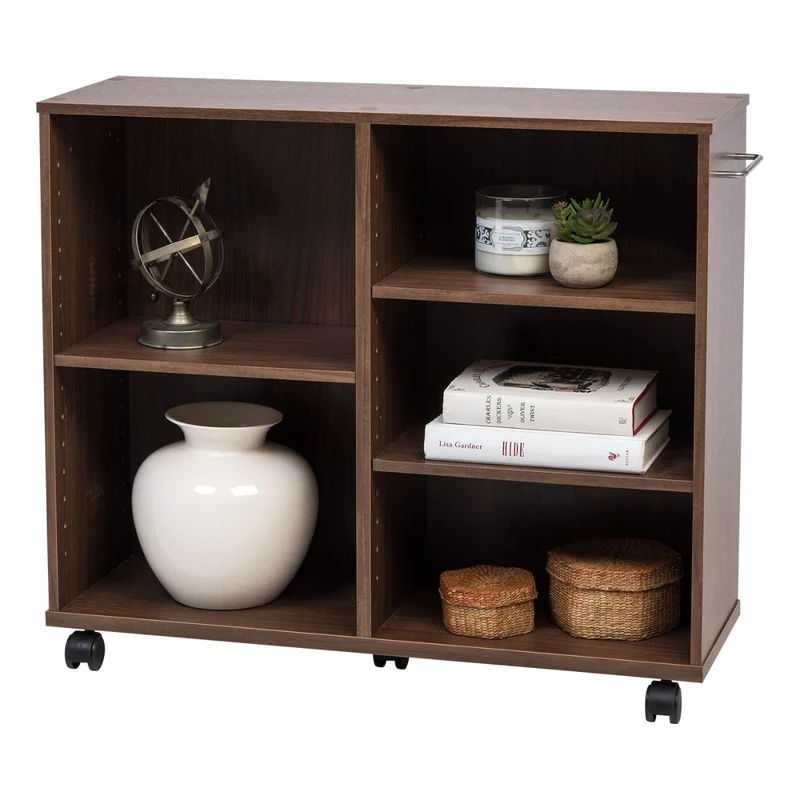 Wood Rolling Storage - Wide Deep