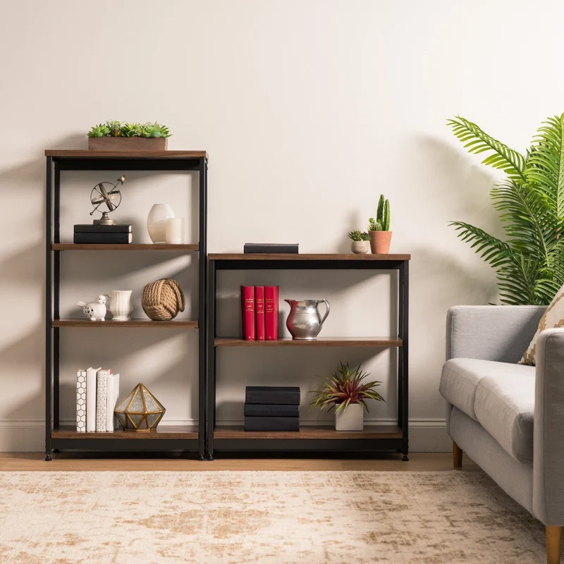 Wood and Metal Shelf - 3 Tier - Wide