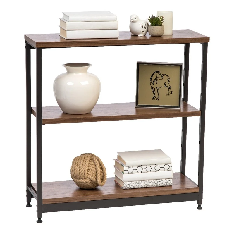 Wood and Metal Shelf - 3 Tier - Wide