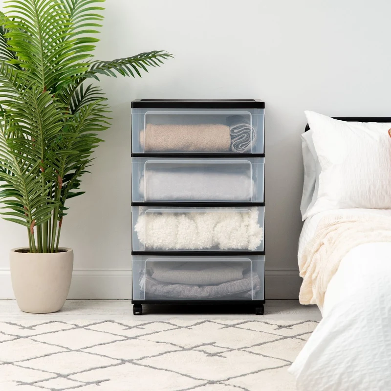 Wide Storage Chest - 4 Drawers