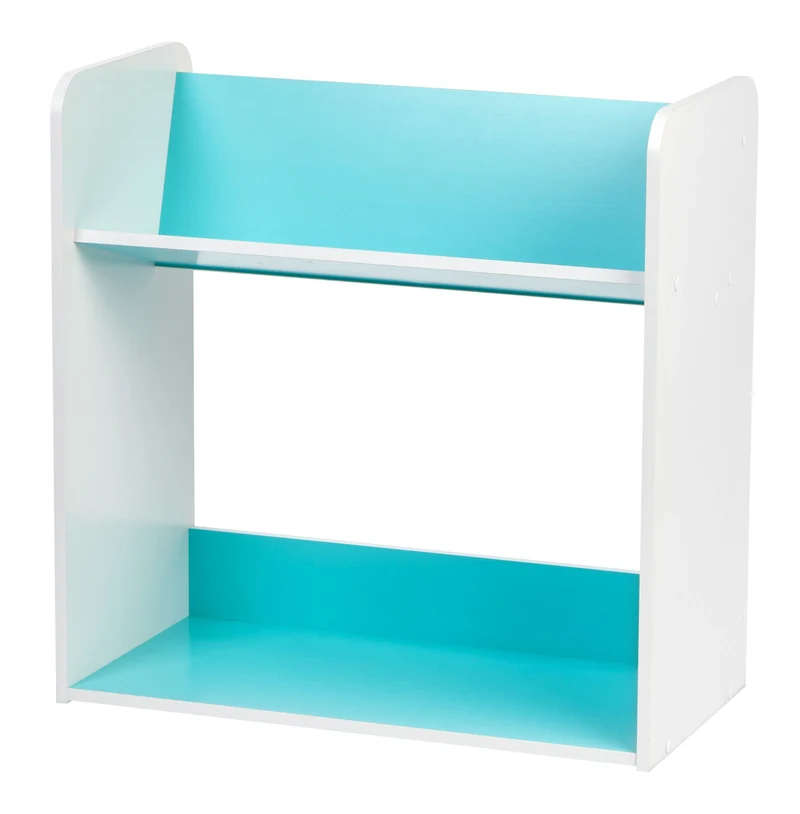 Tilted Book Shelf Rack - 2 Tier