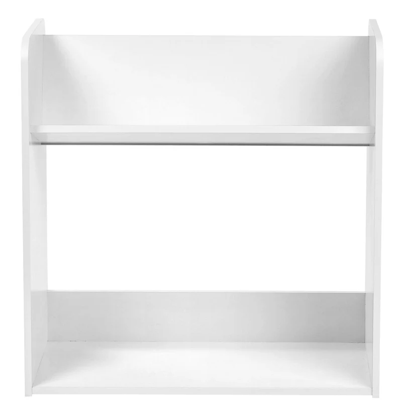 Tilted Book Shelf Rack - 2 Tier