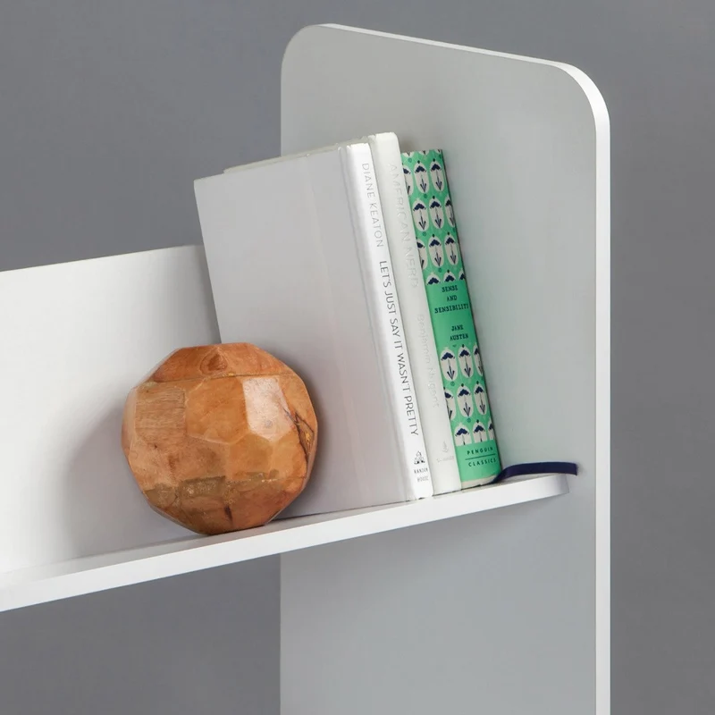 Tilted Book Shelf Rack - 2 Tier