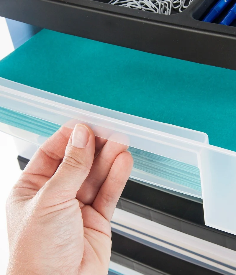 Storage Cart with Organizer Top - 6 Drawer