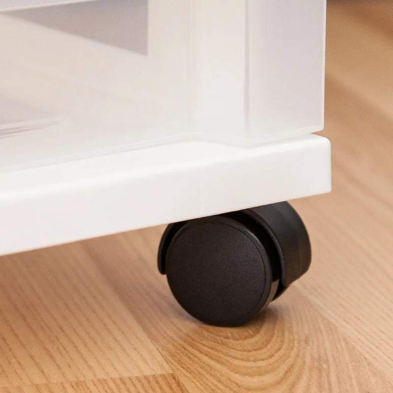 Storage Cart with Organizer Top - 6 Drawer