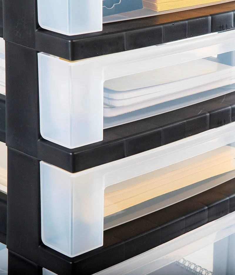 Storage Cart with Organizer Top - 10 Drawer