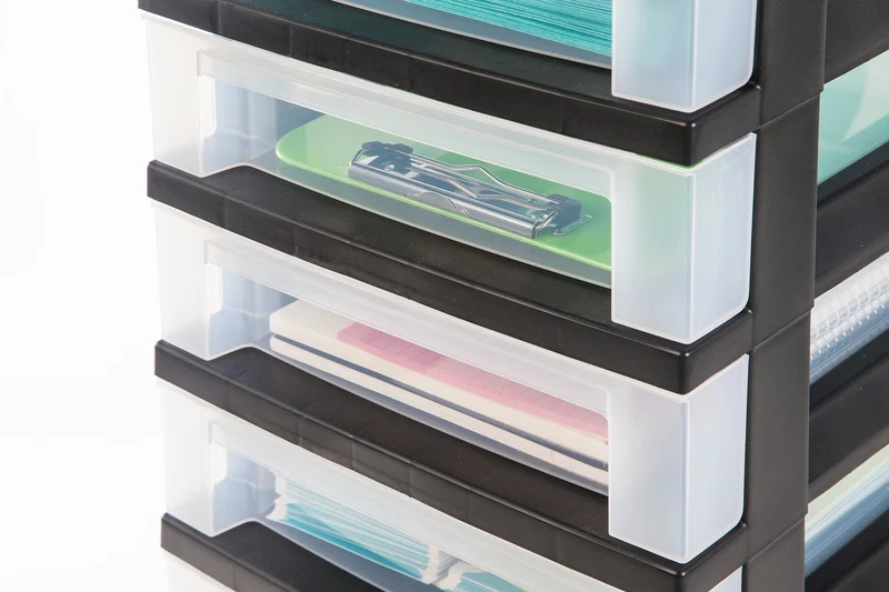 Storage Cart with Organizer Top - 10 Drawer