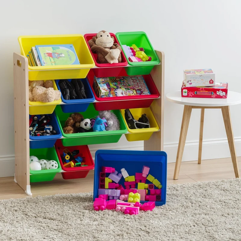 Storage Bin Rack - 4 Tier