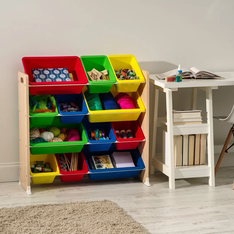 Storage Bin Rack - 4 Tier