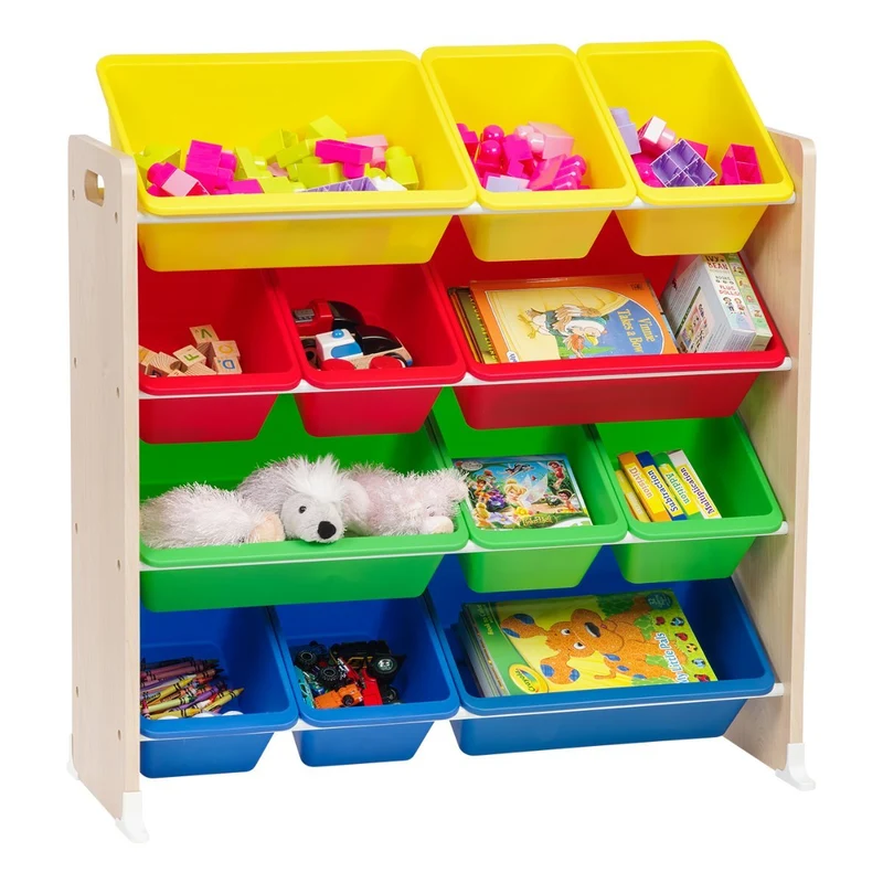 Storage Bin Rack - 4 Tier