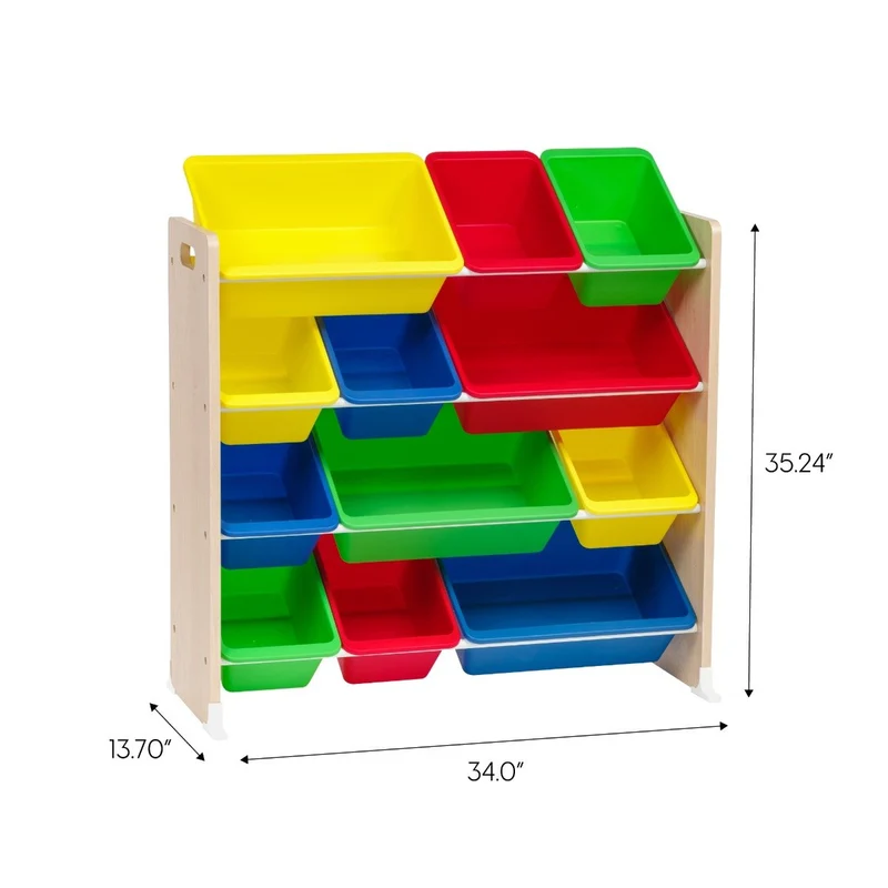 Storage Bin Rack - 4 Tier