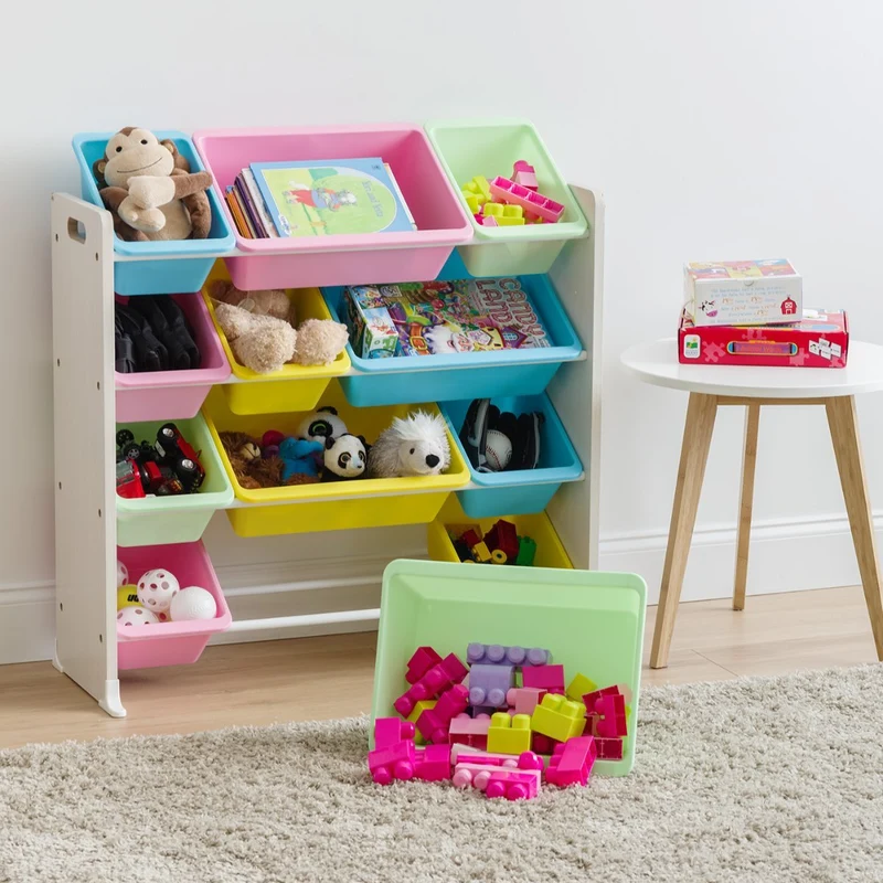 Storage Bin Rack - 4 Tier