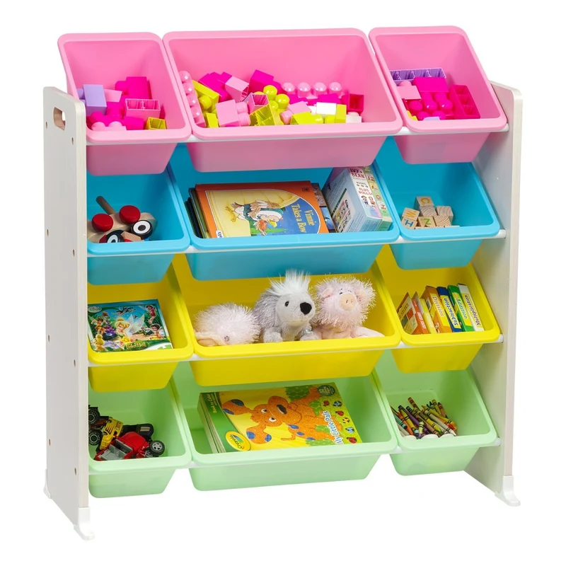 Storage Bin Rack - 4 Tier