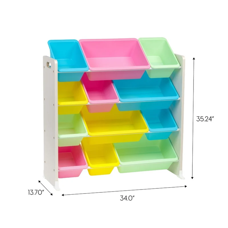 Storage Bin Rack - 4 Tier