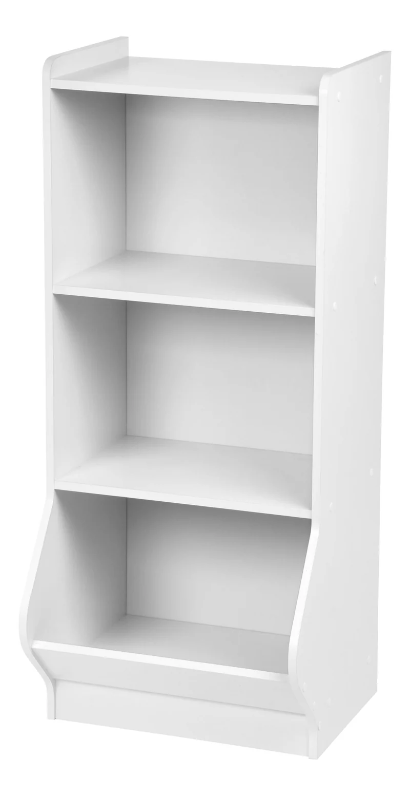 Storage and Organizer Shelf with Footboard - 3 Tier