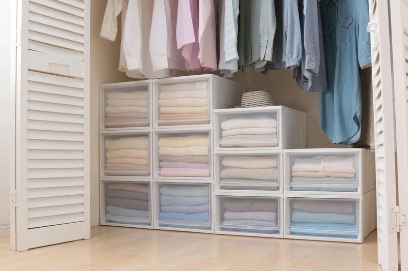 Stacking Storage with Drawer - 43.4 QT