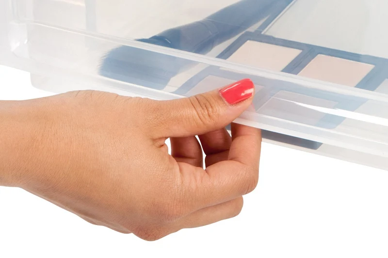Stacking Storage with Drawer - 43.4 QT