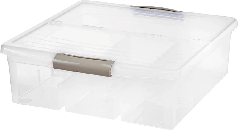 Modular Divided Media Storage Box - Large