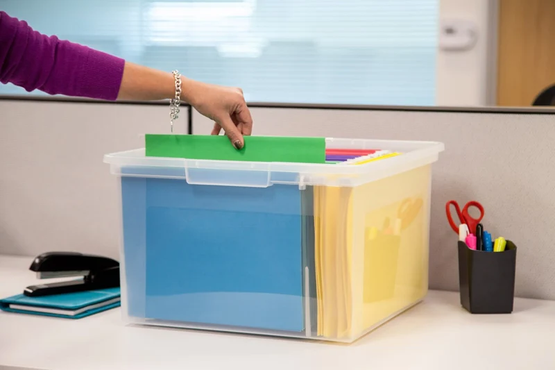 Letter and Legal Snap Lid File Box - 38 QT