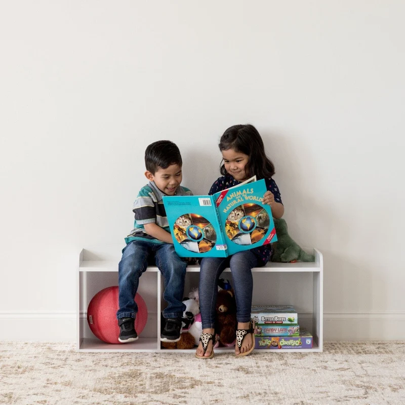 Kid's Wooden Storage Bench
