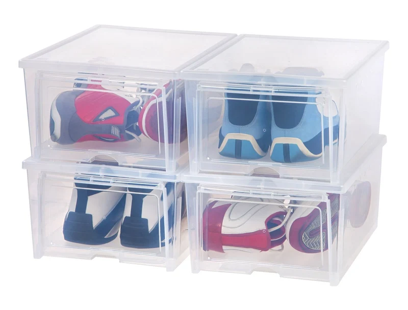Easy Access Shoe Box - 1 Pack, Wide