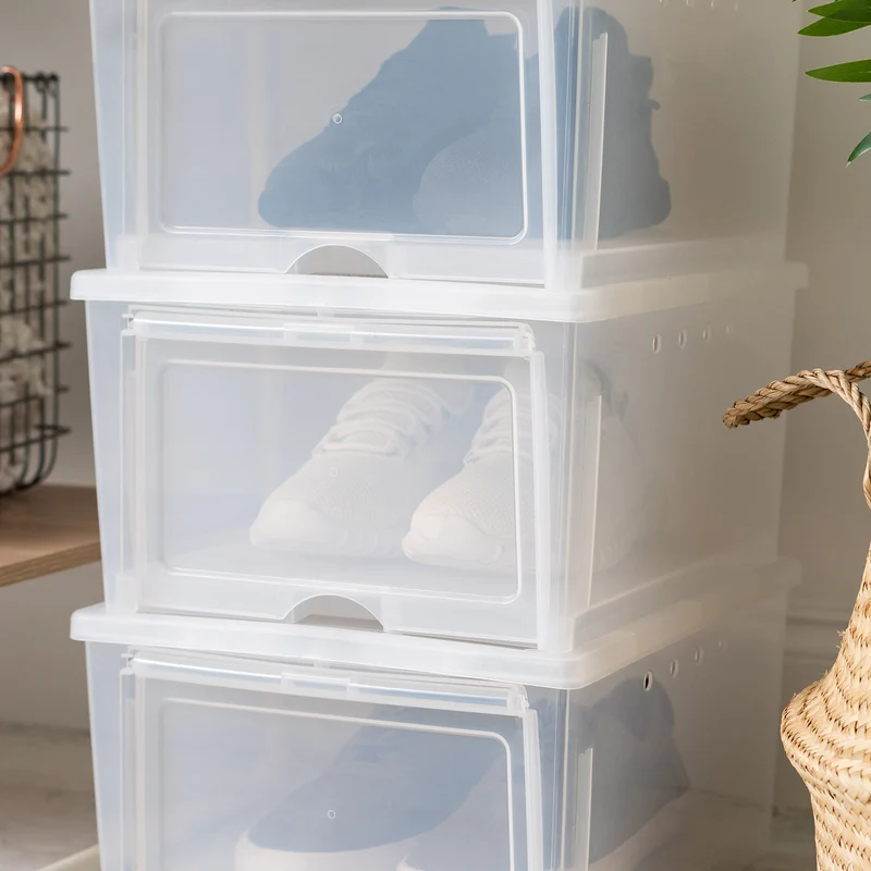 Easy Access Shoe Box - 1 Pack, Wide