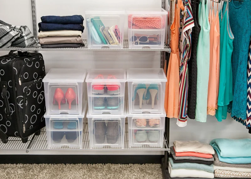 Easy Access Shoe Box - 1 Pack, Tall