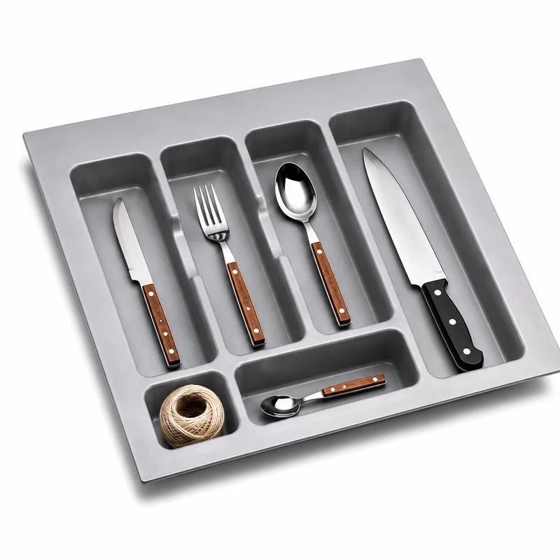 Range-Couverts Gollinucci 774/50 Gris Métal – 50 cm