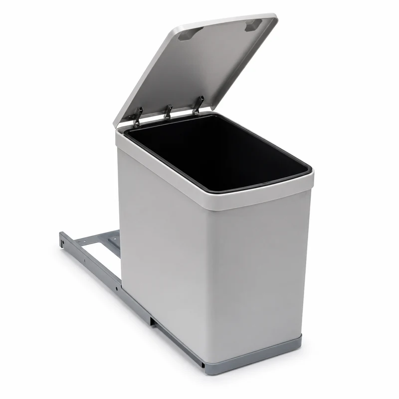 Poubelle Encastrable 1 Bac Gollinucci 281MT Inox/Gris – 16 L