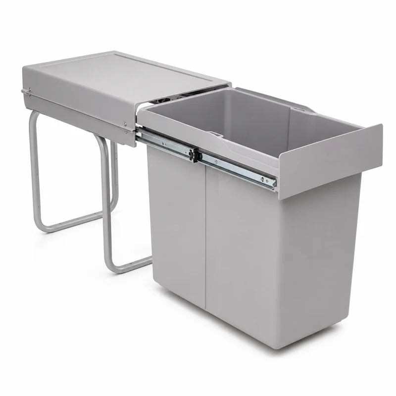 Poubelle Encastrable 1 Bac Gollinucci 6224G4 Gris – 30 L
