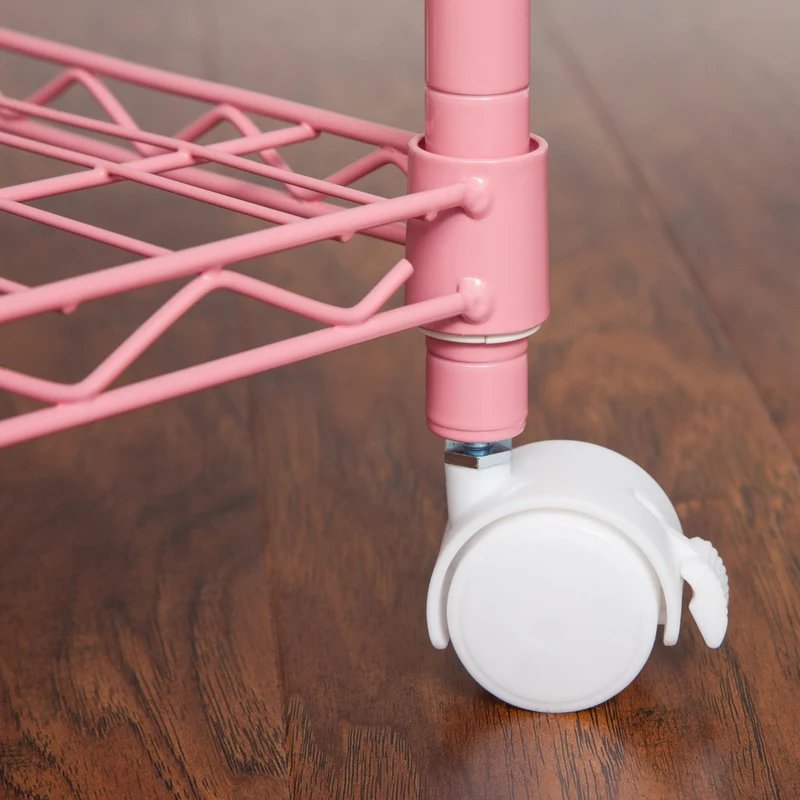 3-Tier Wire Shelf with Casters