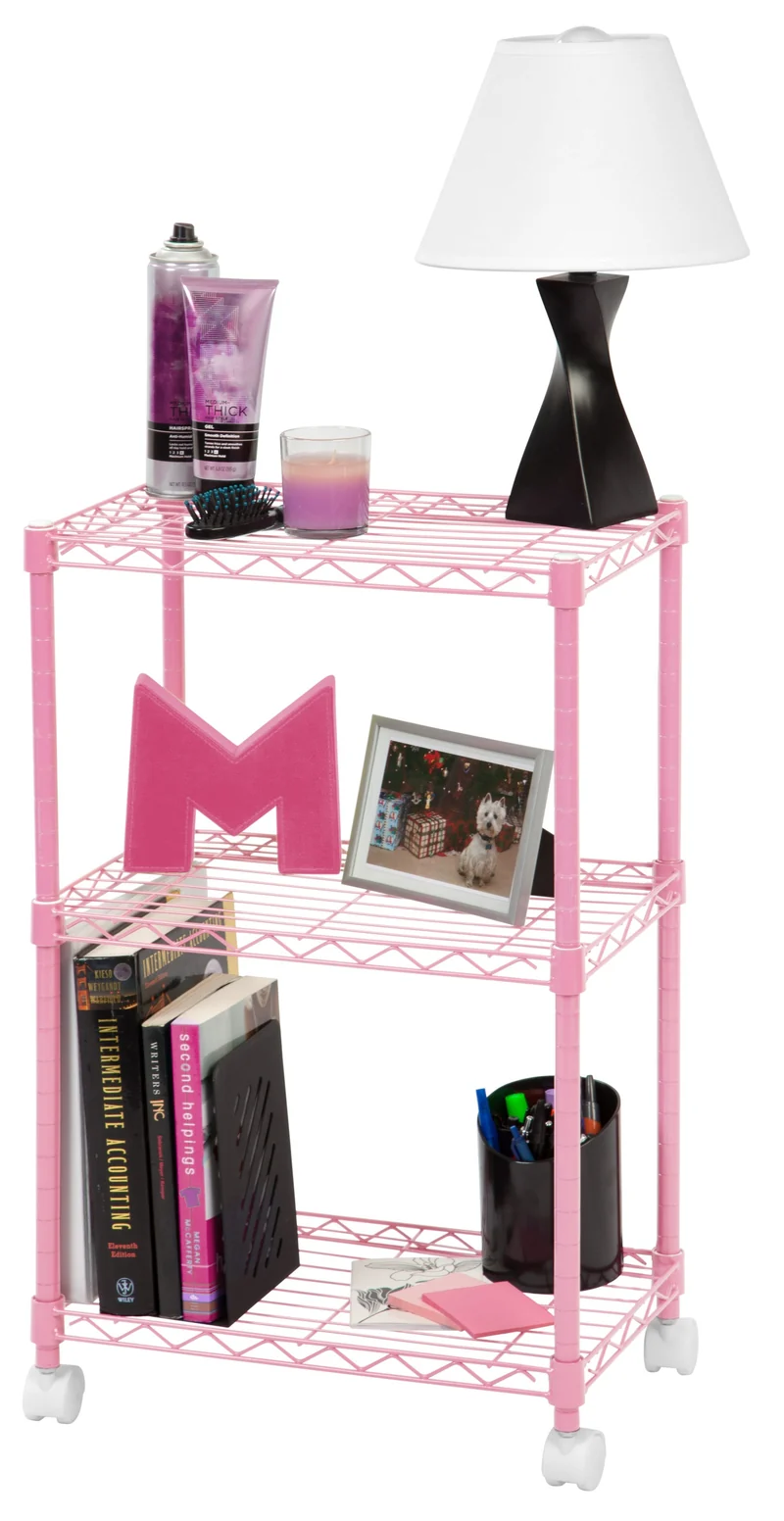 3-Tier Wire Shelf with Casters
