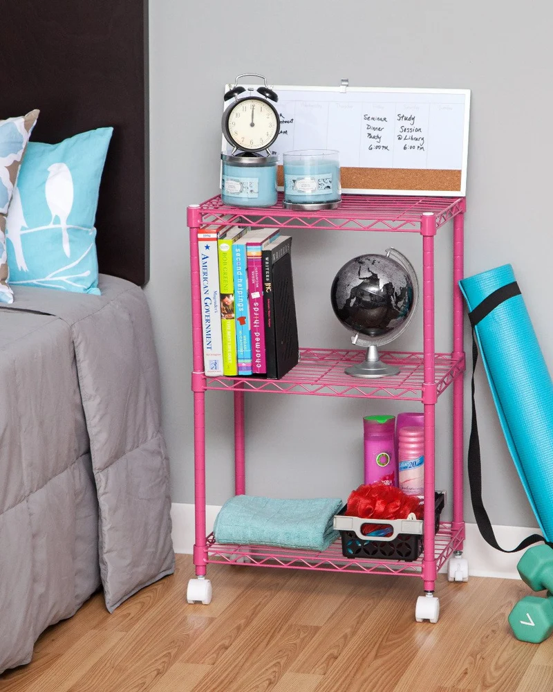 3-Tier Wire Shelf with Casters