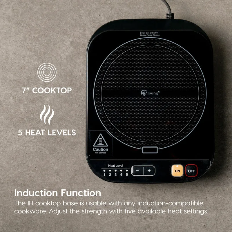 Rice Cooker and Induction Cooktop 2-in-1 with 7 Cooking Modes