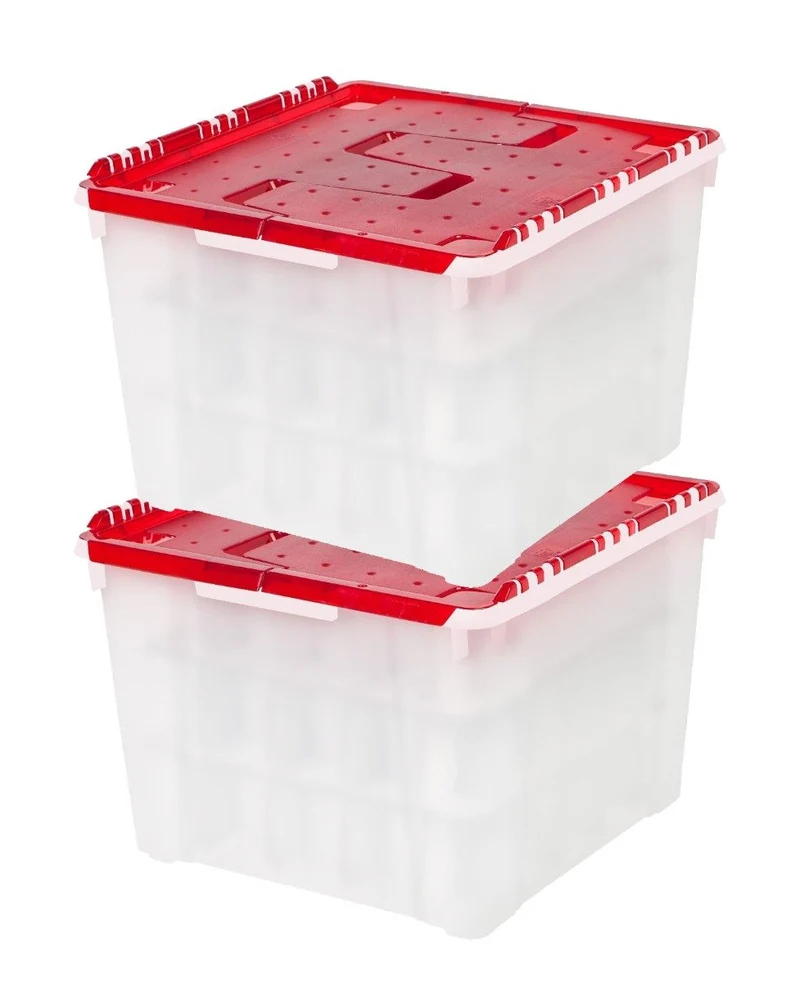 Holiday Ornament Wing-Lid Storage Box