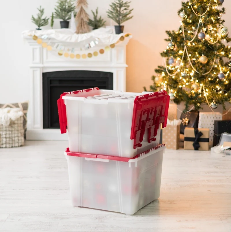 Holiday Ornament Wing-Lid Storage Box