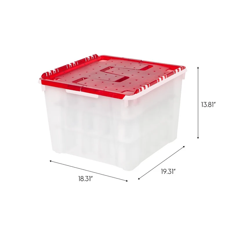 Holiday Ornament Wing-Lid Storage Box