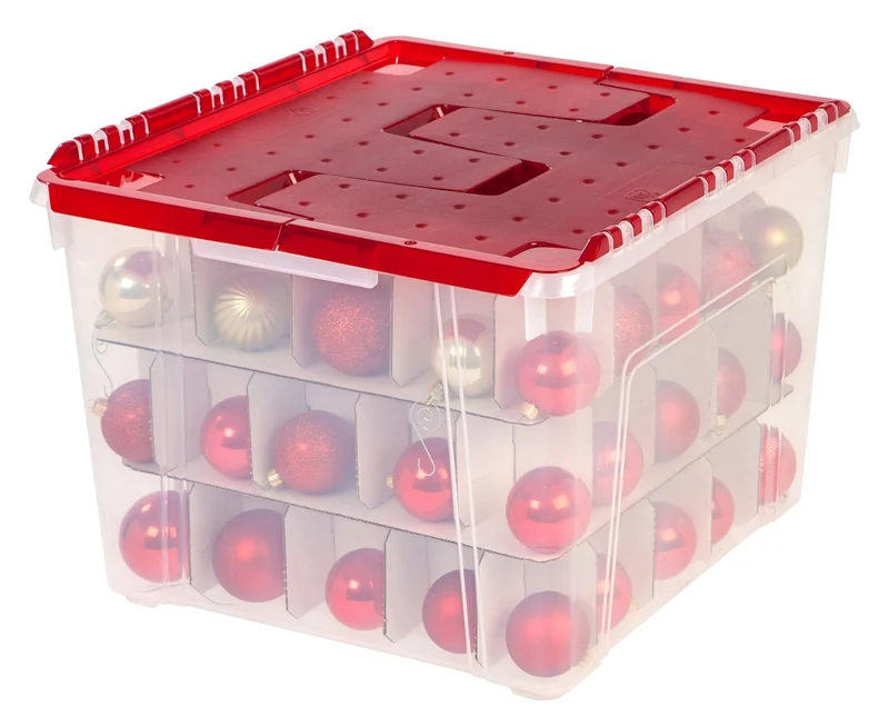 Holiday Ornament Wing-Lid Storage Box