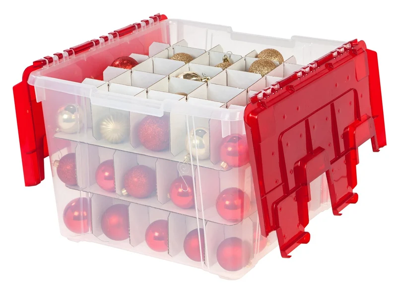 Holiday Ornament Wing-Lid Storage Box