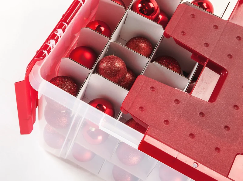 Holiday Ornament Wing-Lid Storage Box