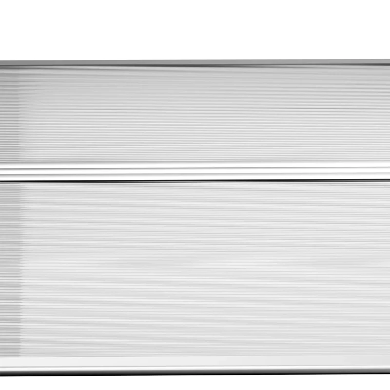 Nancy's Arcevia Voordeurluifel - Voordeur Afdakje - Weerbestendig - Zwart / Transparant - ± 300 x 95 x 30 cm