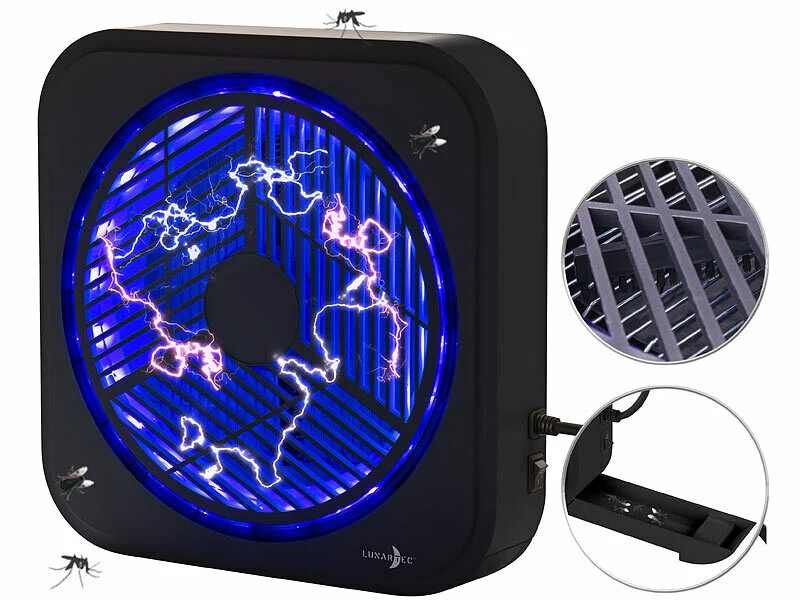 Piège à insectes mural UV 12 W GM-40LC noir