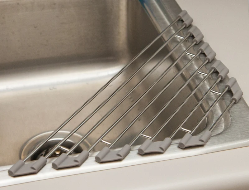 Wire Corner Foldable Dish Rack