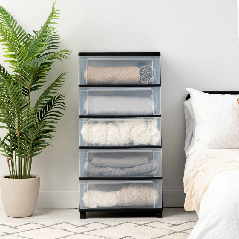 Wide Storage Chest - 5 Drawers