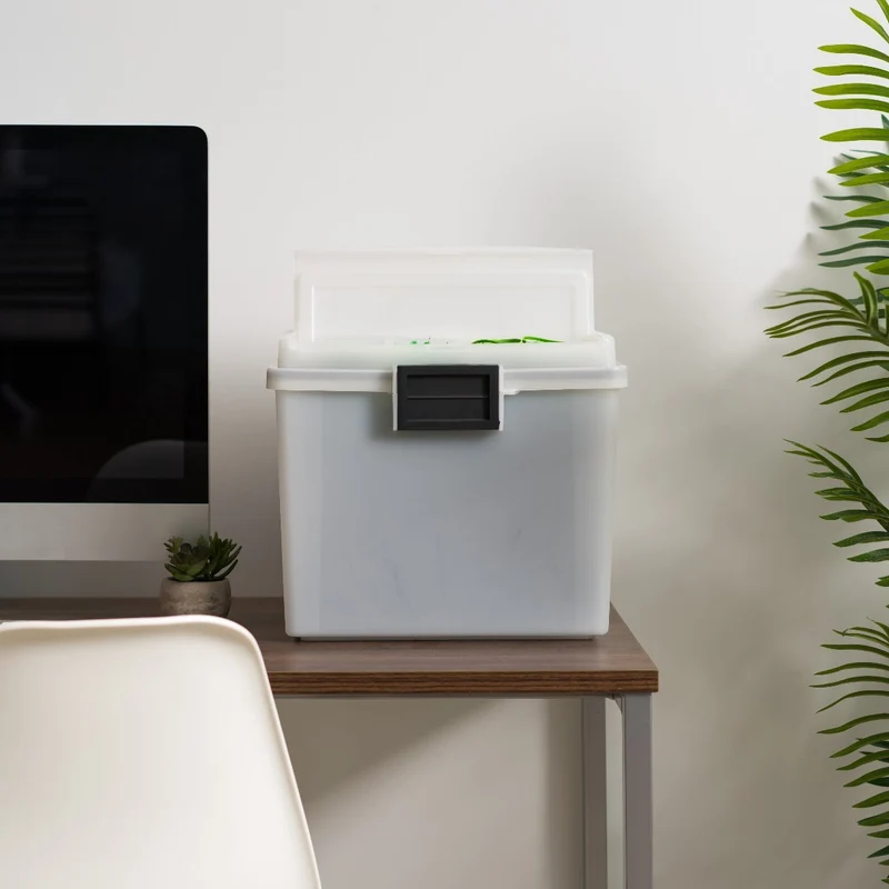 File Box (Letter) with Handle and Organizer, WeatherPro™ - 19 QT - Gasket Box