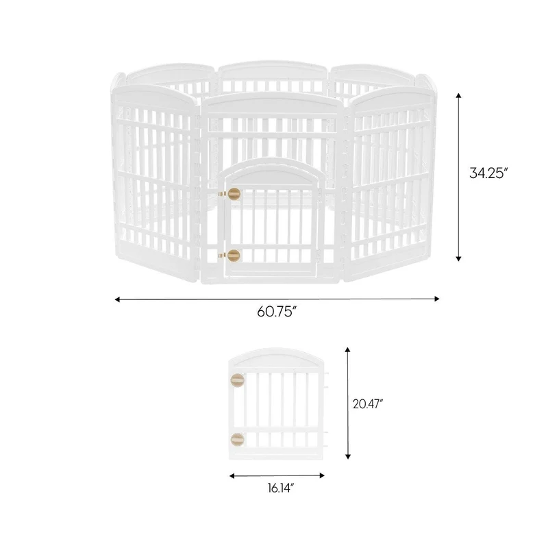 34-inch Pet Plastic Playpen
