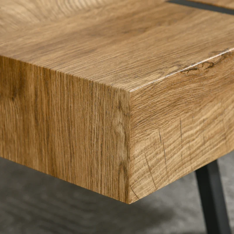 Nancy's Lindoso Salontafel - Koffietafel - Natuurlijk hout - Staal - ± 105 x 60 x 40 cm