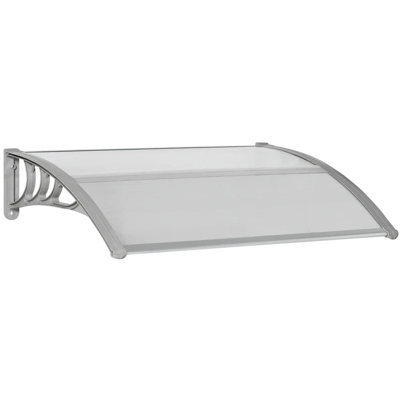 Nancy's Paranhos Voordeurluifel - Voordeur Afdakje - Luifel - Zilver - ± 100 x 75 x 25 cm