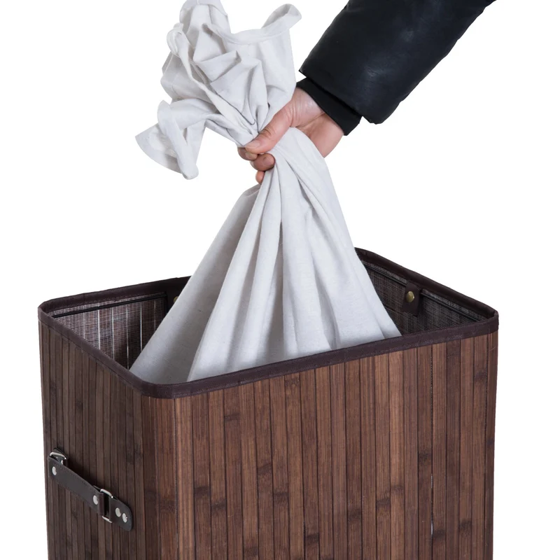 Nancy's Metairie Wasmand - Wasbox - Uitneembare Wazak - Bamboe - 72 Liter