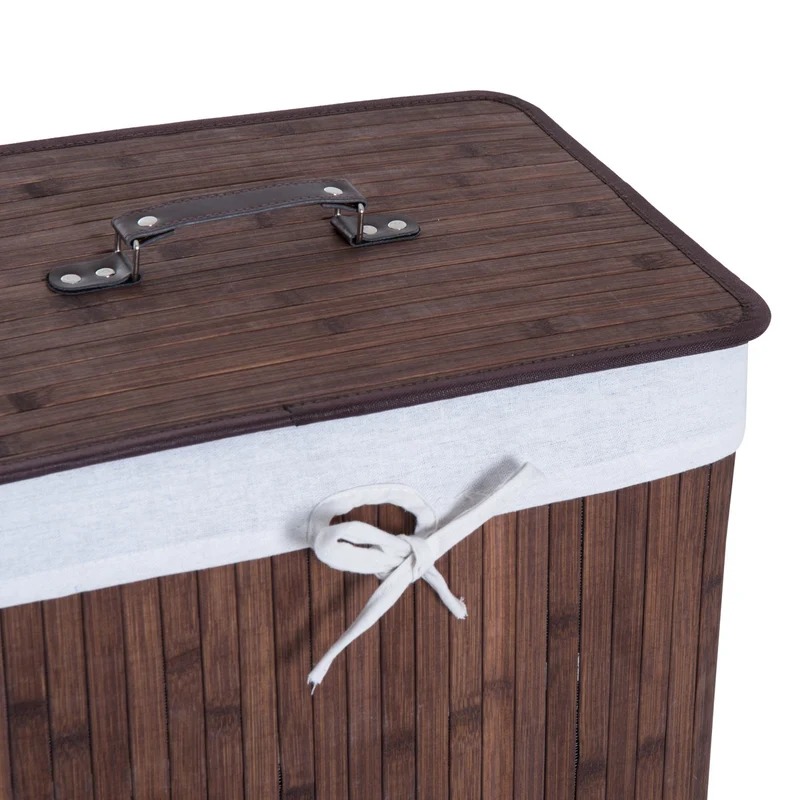 Nancy's Metairie Wasmand - Wasbox - Uitneembare Wazak - Bamboe - 72 Liter